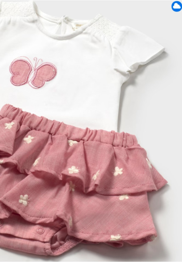 Conjunto 2p Mariposas Hibiscus