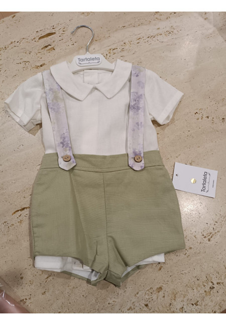 Conjunto 3p Peto Ceremonia Verde