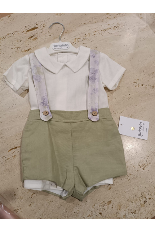 Conjunto 3p Peto Ceremonia Verde