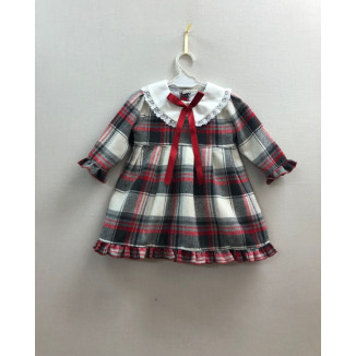 Vestido Enterizo Tela Cuadros 