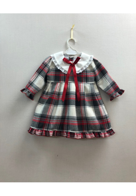 Vestido Enterizo Tela Cuadros 