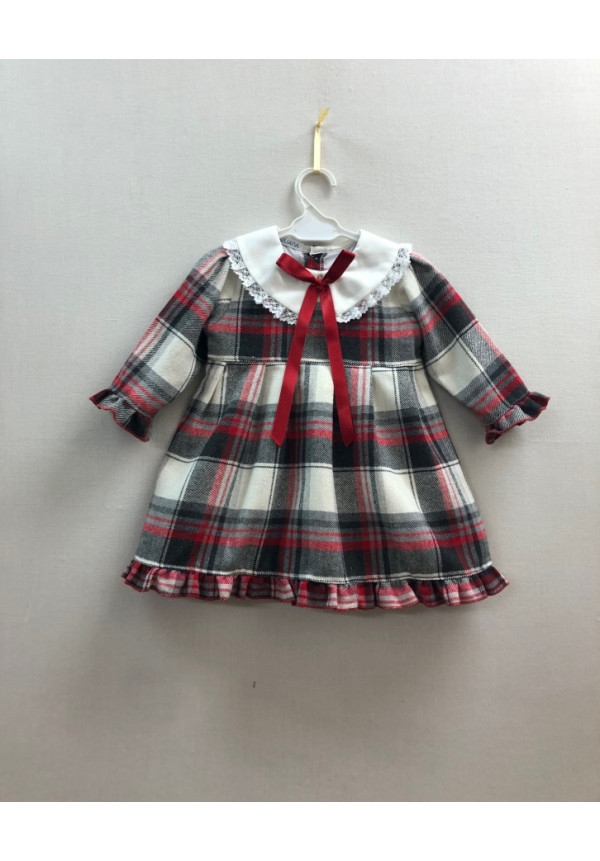 Vestido Enterizo Tela Cuadros 