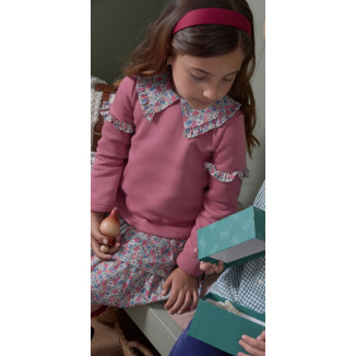 Conjunto 2p Flores Fucsia