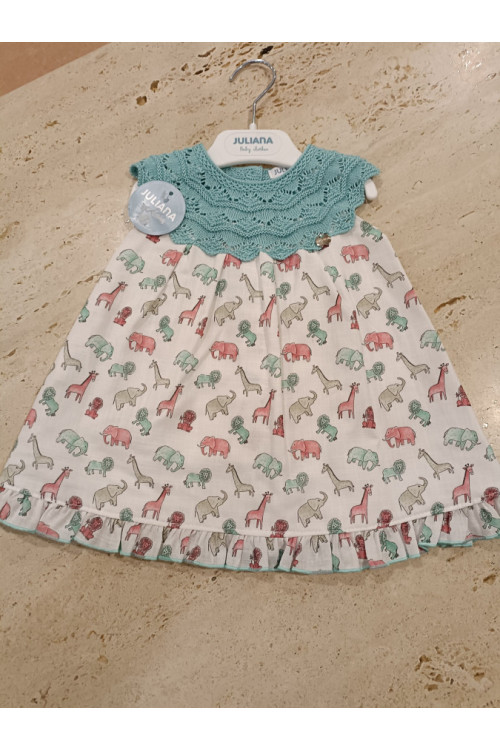 Vestido Combinado Animales