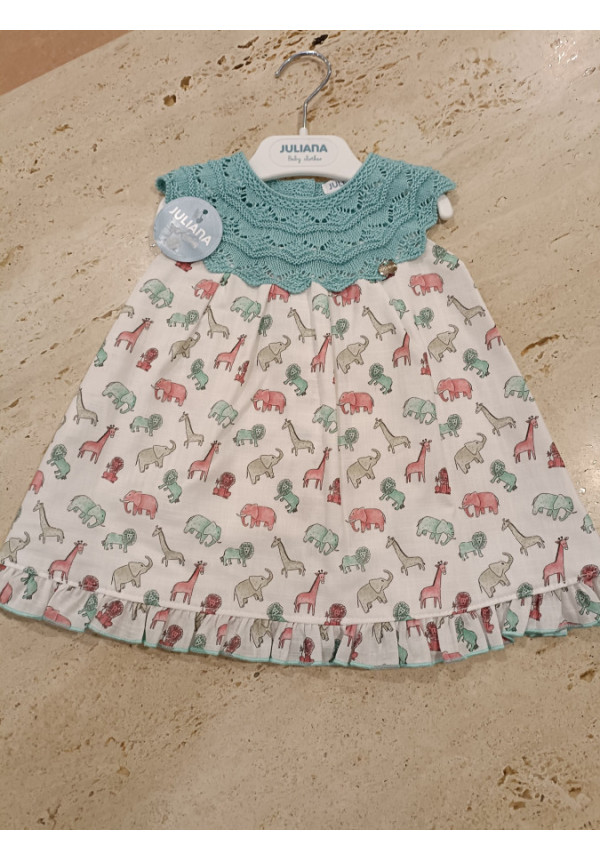 Vestido Combinado Animales