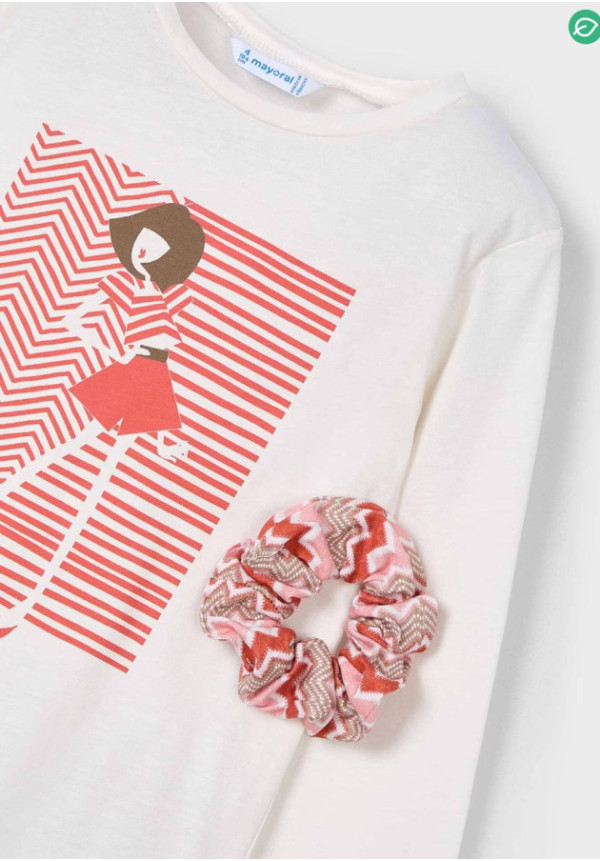 Camiseta M/L + Coletero Hueso