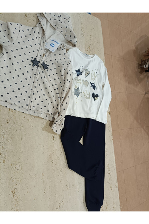 Chandal 3p Estrellas Marino
