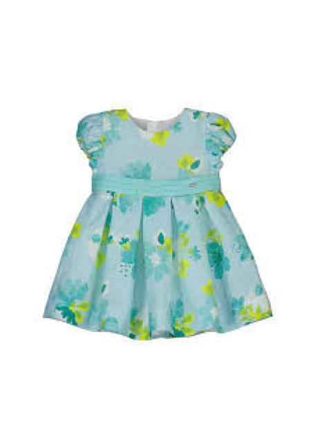 Vestido Estampado Azul Flores