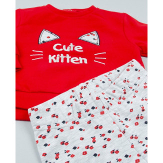 Conjunto Leggins 2p Rojo