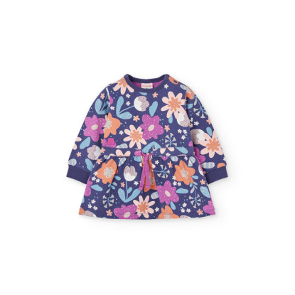 Vestido Felpa Flores