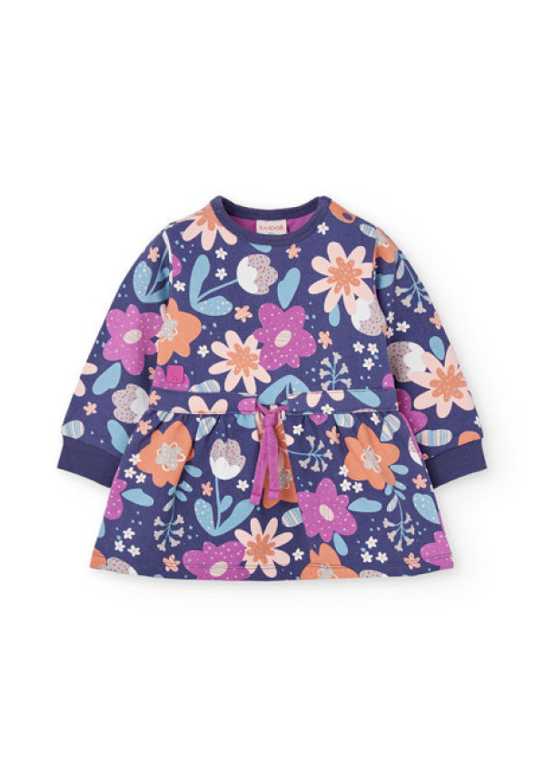 Vestido Felpa Flores