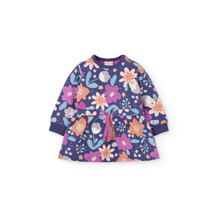 Vestido Felpa Flores