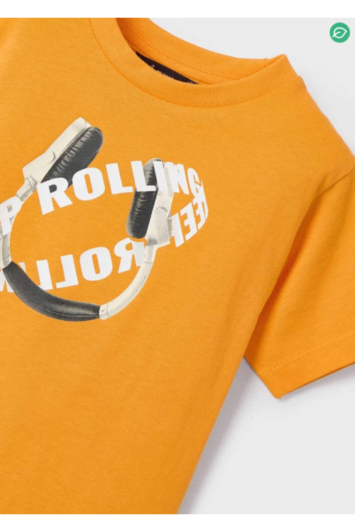 Camiseta Auriculares Naranja