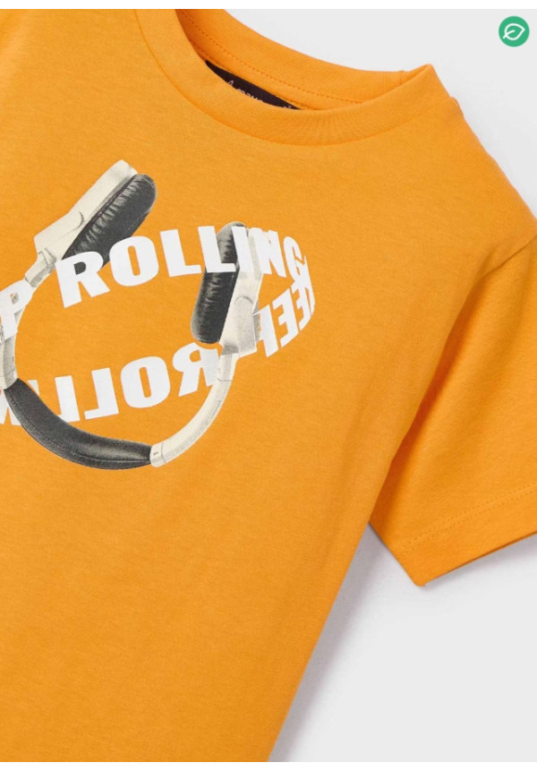 Camiseta Auriculares Naranja