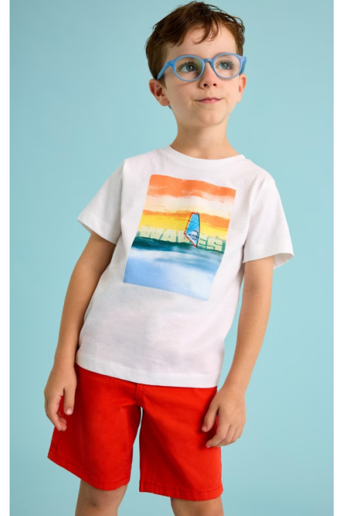 Camiseta M/C Waves Blanco