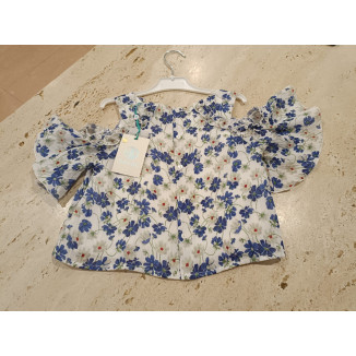 Blusón Estampado Azul