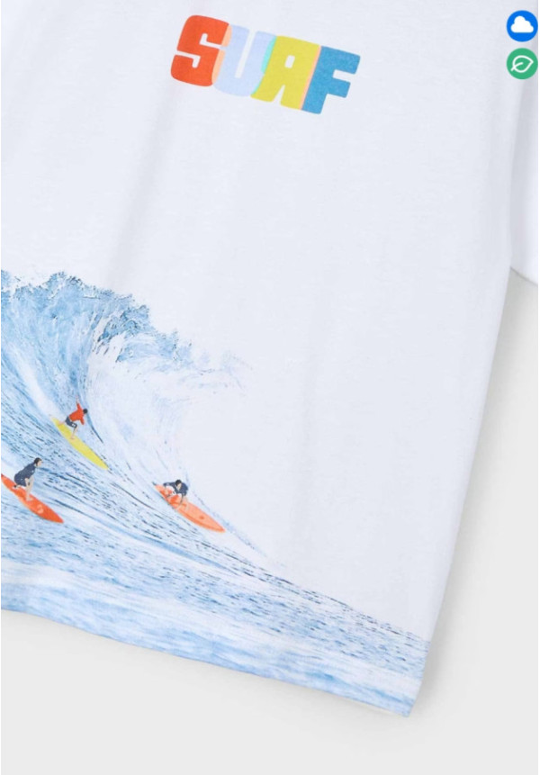 Camiseta M/C Surf Blanco