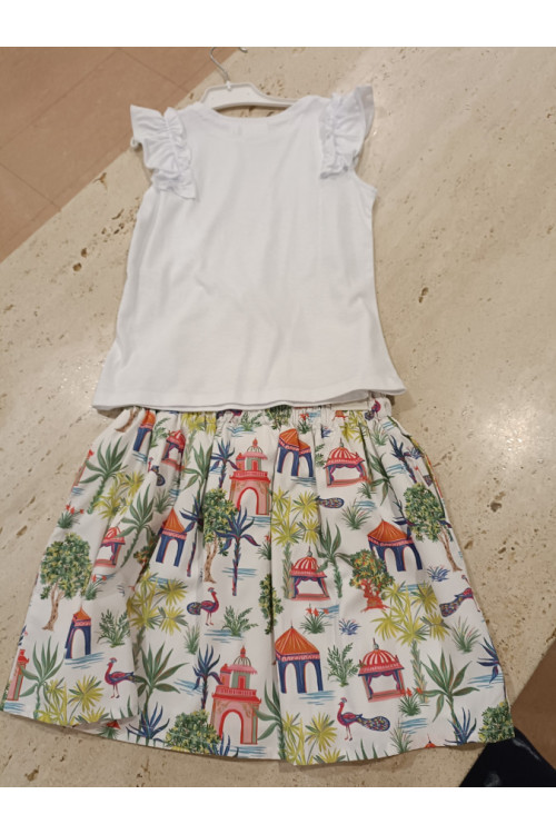 Conjunto 2p Estampado Pavo Real