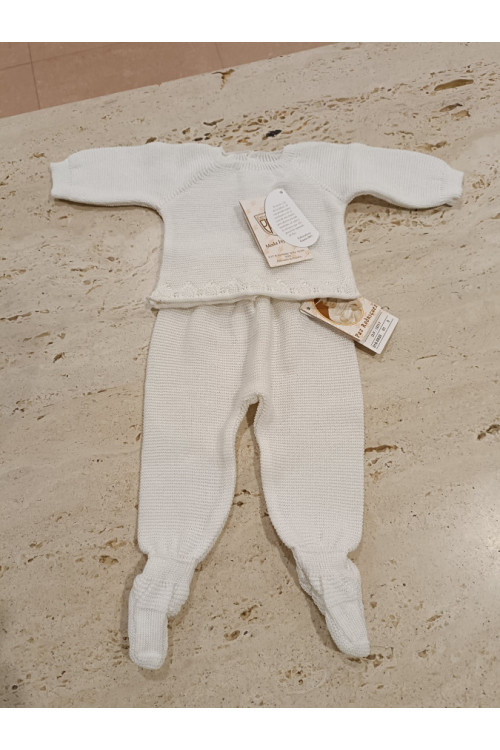 Conjunto Polaina Blanco 2p