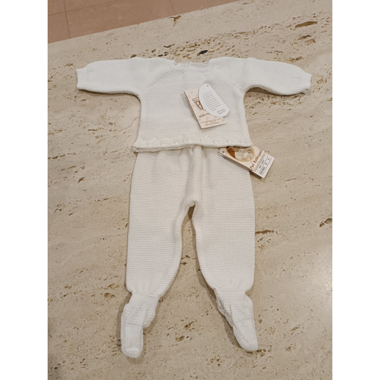 Conjunto Polaina Blanco 2p