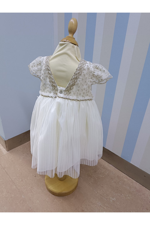 Vestido Ceremonia Tul/Oro