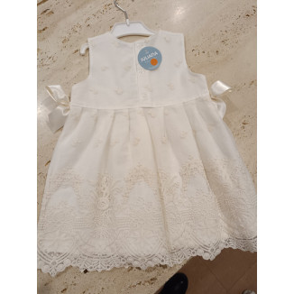 Vestido Encaje Crudo