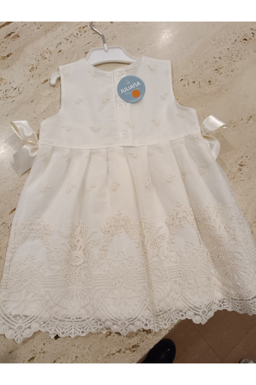 Vestido Encaje Crudo
