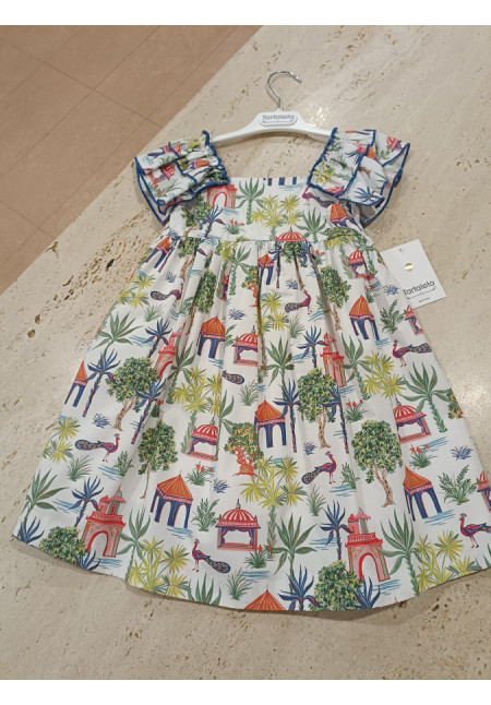 Vestido Estampado Pavo Real