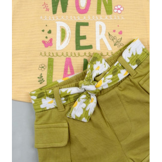 Conjunto 2p + Cinta Pelo Vainilla