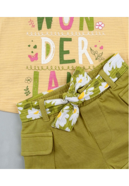 Conjunto 2p + Cinta Pelo Vainilla