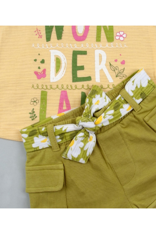 Conjunto 2p + Cinta Pelo Vainilla