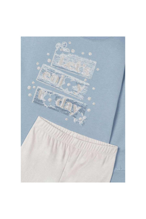 Conjunto Leggins 2p Celeste