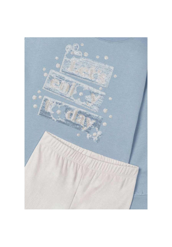 Conjunto Leggins 2p Celeste