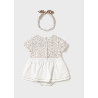 Conjunto 2p Conejito Marrón/Blanco