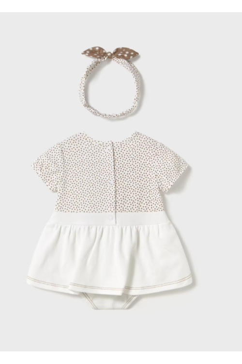 Conjunto 2p Conejito Marrón/Blanco