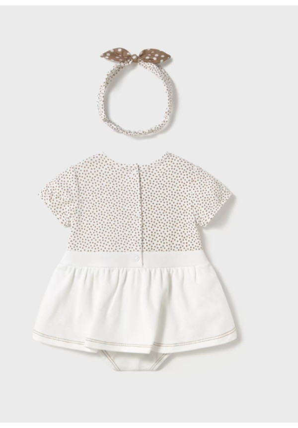 Conjunto 2p Conejito Marrón/Blanco