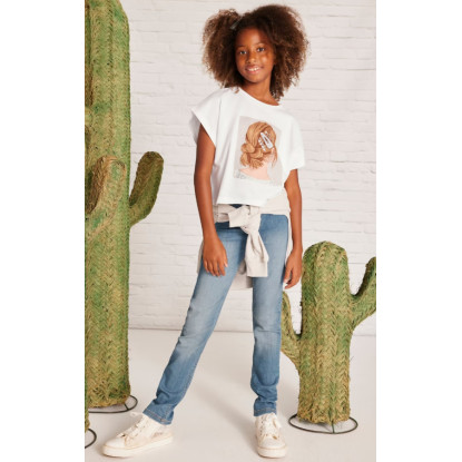 Pantalón Vaquero Skinny Azul Medio