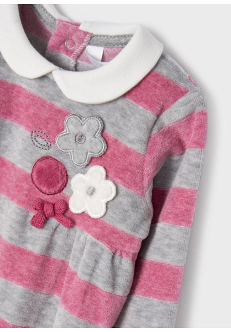 Pijama Bebé Gris/Rosa