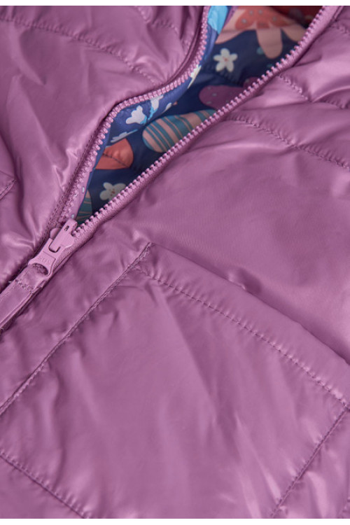 Parka Acolchada Reversible Morada