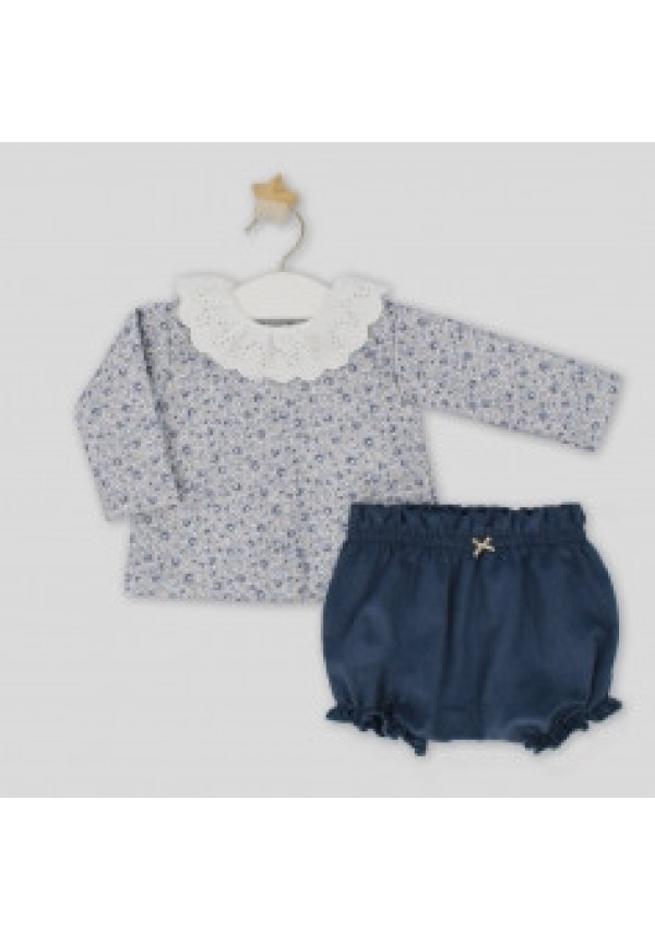 Conjunto 2p Azul Bombacho