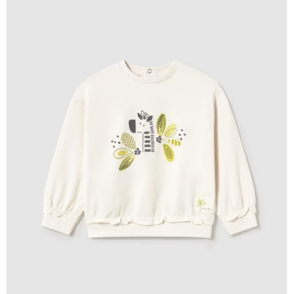Pullover Bordado Hueso/Pistacho