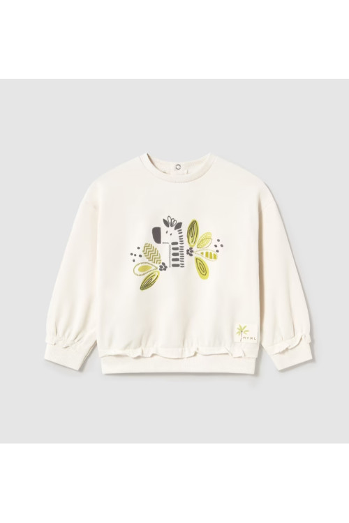 Pullover Bordado Hueso/Pistacho