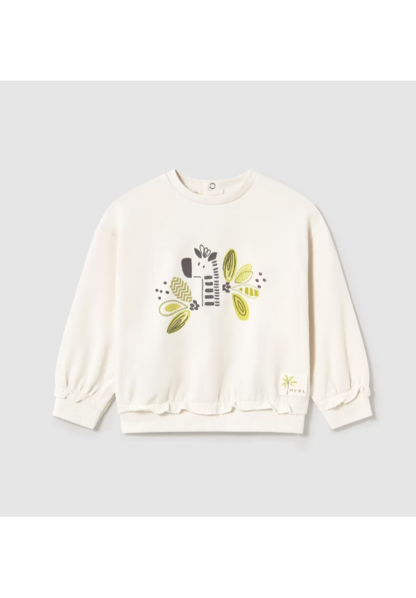 Pullover Bordado Hueso/Pistacho