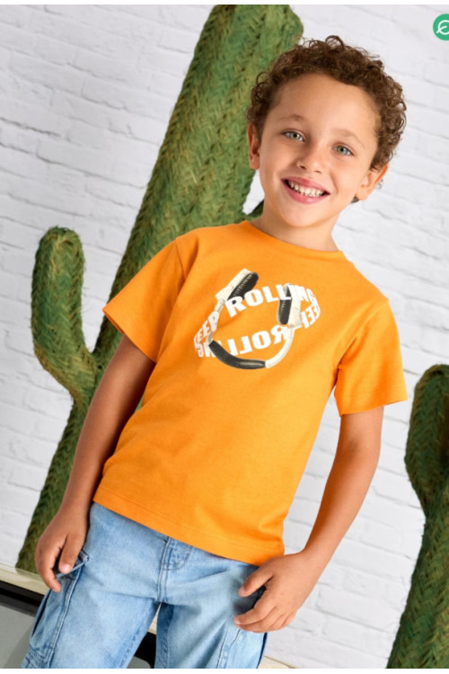 Camiseta Auriculares Naranja