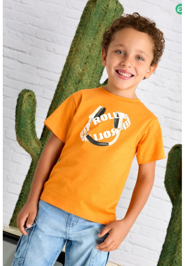Camiseta Auriculares Naranja