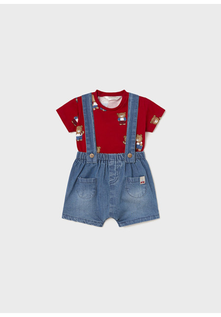Conjunto 2p Osos Rojo