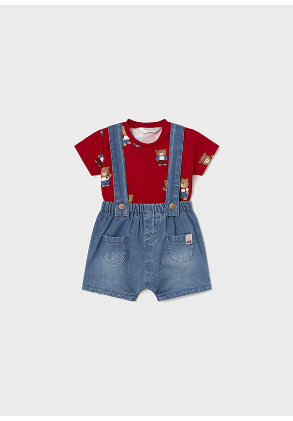 Conjunto 2p Osos Rojo