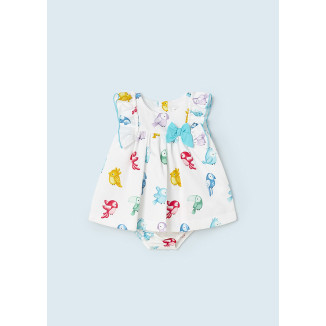 Vestido Turquesa Pájaros