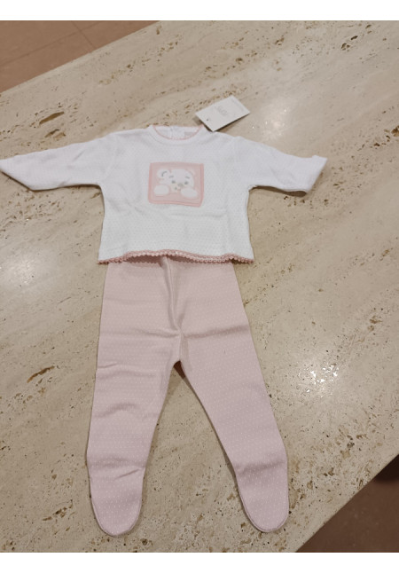 Conjunto Primera Puesta Rosa Puntos