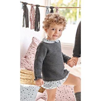 Conjunto 2p Estrellas Gris